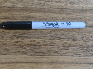Black Sharpie Permanent Marker Fine Point