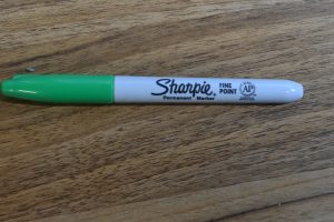Green Sharpie Permanent Marker Fine Point