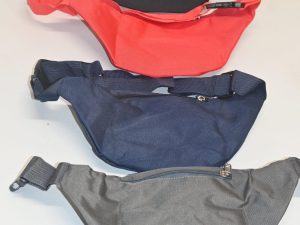 Picture of Soul Exclusive Bum Bags in 4 Colours: Black, Red, Blue and Grey.
