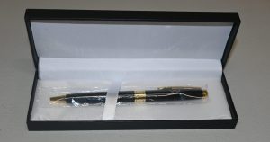 Soul Enterprise Crafted Metal Pen in pen case.