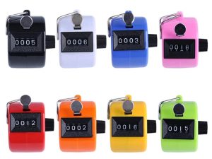 Set of Coloured Manual Tally Counters
