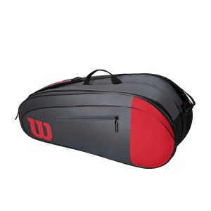 Picture of Wilson Team 6 Bag (Red) in left view